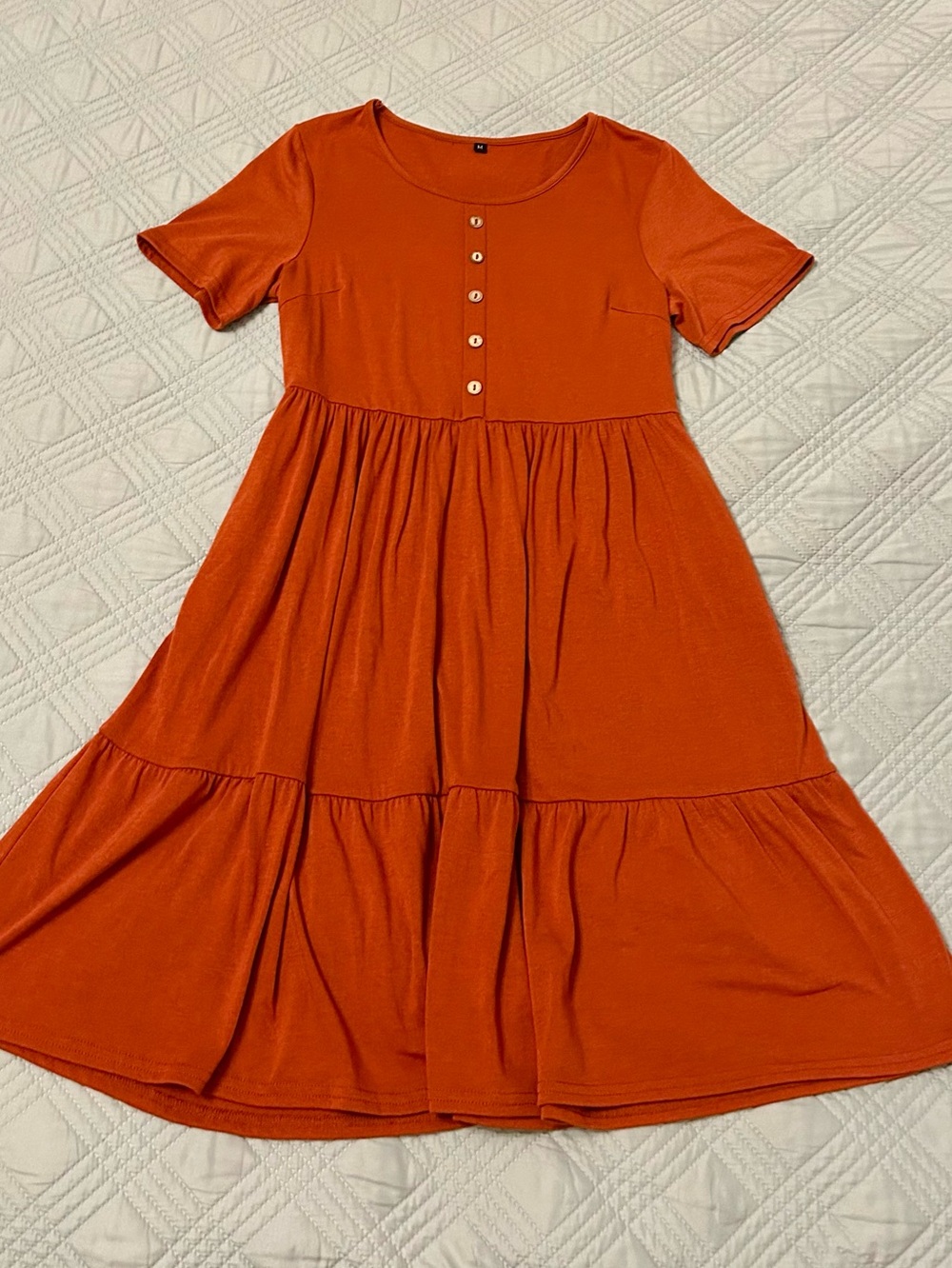 Women’s Dark Orange Dress, Size Medium